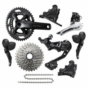 Conjunto de grupos Shimano GRX RX400 Grupo 2x10 velocidades - 165mm